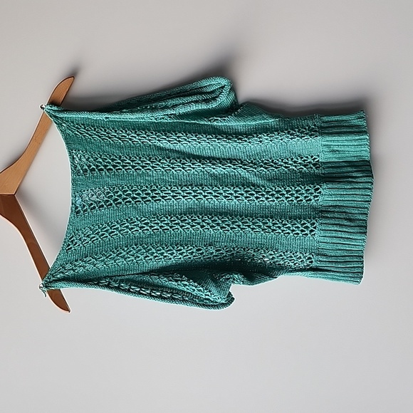 Vintage Marciano Boat Neck Pointelle Knit Tank Top - Picture 1 of 8